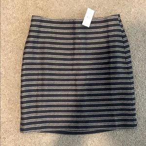 NWT ANN TAYLOR LOFT Professional Black/Blue Skirt